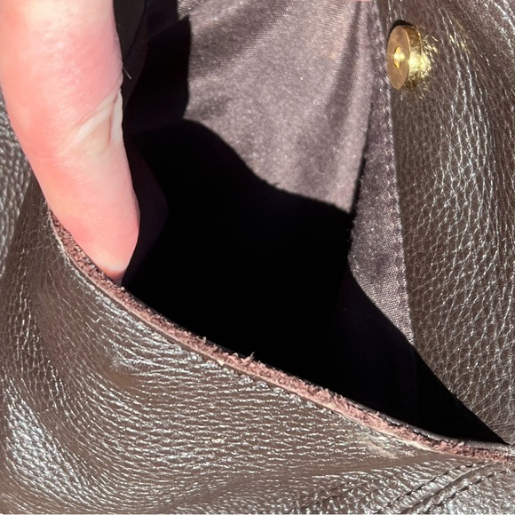 the sak dark brown beautiful leather shoulder bag - Picture 8 of 10